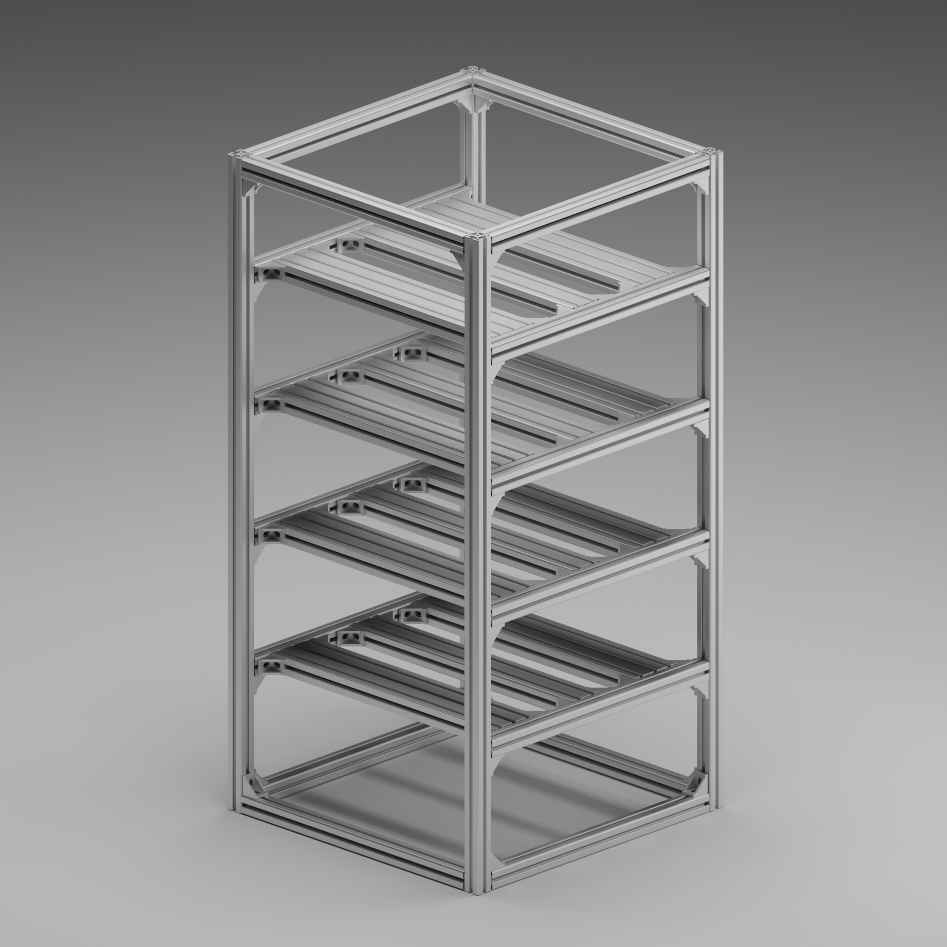 Do The NPCs Hear The Simulated Wind — aluminum profile structure model render